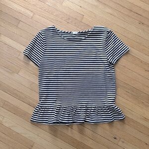 J. Crew Striped Cotton Dress Shirt Size S